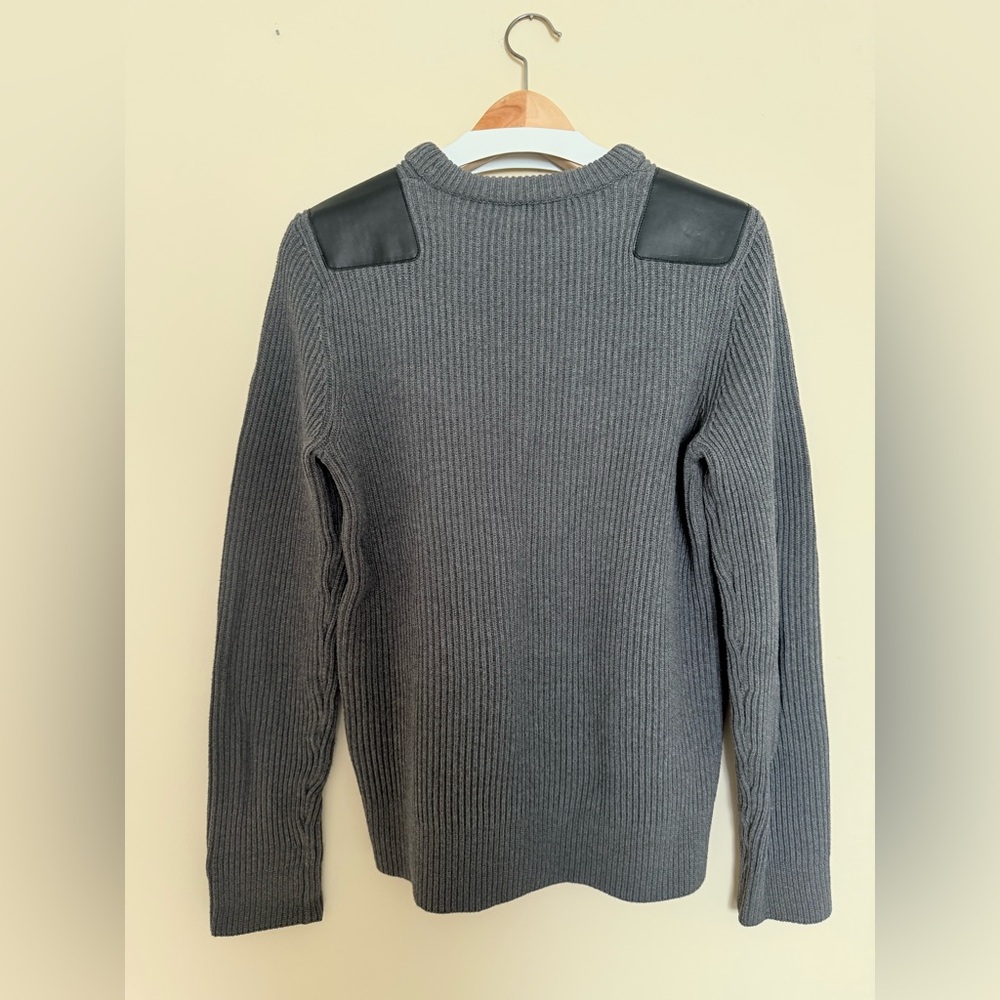 Vince Gray Sweater with Black Accents